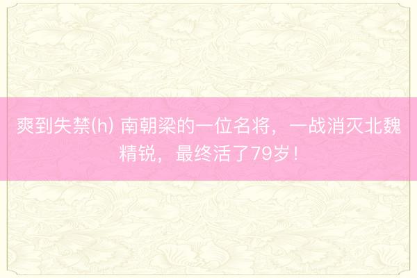 爽到失禁(h) 南朝梁的一位名将，一战消灭北魏精锐，最终活了79岁！