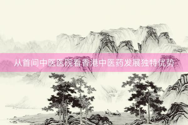 从首间中医医院看香港中医药发展独特优势