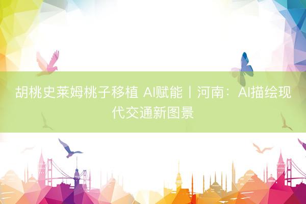 胡桃史莱姆桃子移植 AI赋能丨河南:AI描绘现代交通新图景