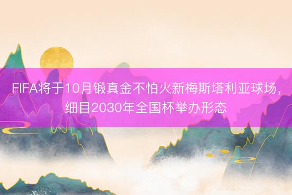 FIFA将于10月锻真金不怕火新梅斯塔利亚球场，细目2030年全国杯举办形态