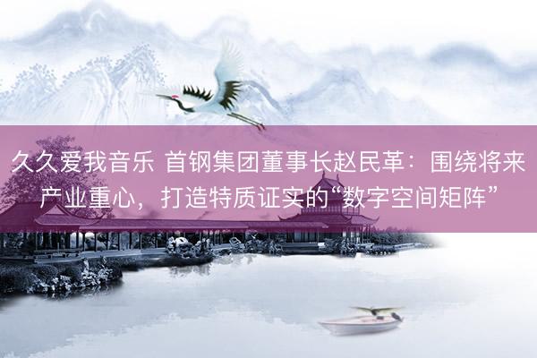 久久爱我音乐 首钢集团董事长赵民革：围绕将来产业重心，打造特质证实的“数字空间矩阵”