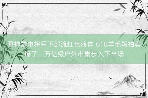 原神雷电将军下部流红色液体 618羊毛短袖卖爆了，万亿级户外市集步入下半场