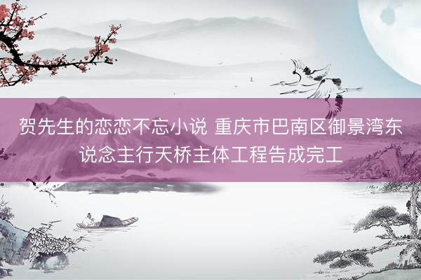 贺先生的恋恋不忘小说 重庆市巴南区御景湾东说念主行天桥主体工程告成完工